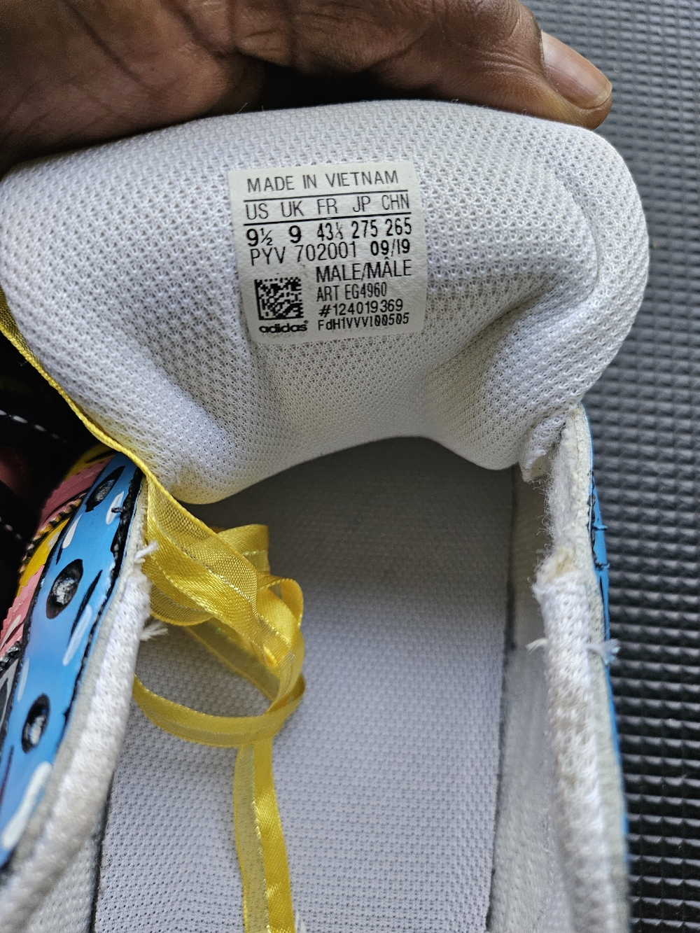 adidas Yellow & Blue Athletic Shoes